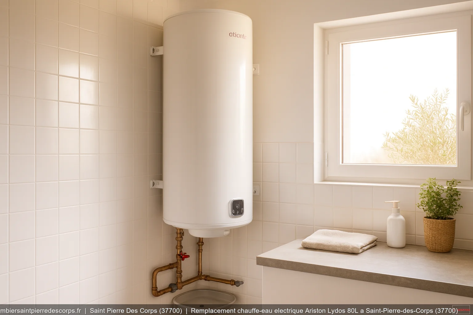 Remplacement chauffe-eau electrique Ariston Lydos 80L a Saint-Pierre-des-Corps (37700)